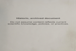 Ein Blatt Papier mit dem Text "Nehmen Sie nicht an, dass der Inhalt das aktuelle wissenschaftliche Wissen, die Politik oder die Praktiken widerspiegelt."