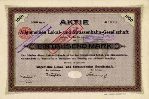 Alte deutsche Regierungspapieraktie mit gedrucktem Text und numerischen Figuren.