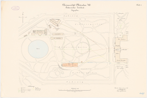 Detailierte Karte von Berlin, Deutschland, mit der Universität Münster im Zentrum und beschrifteten Gebäuden, Straßen und Annehmlichkeiten.